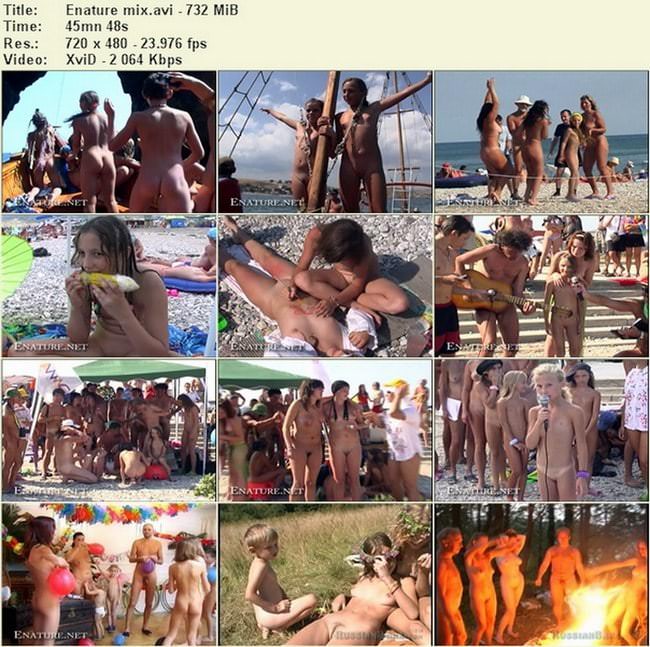 Naturists nude people video