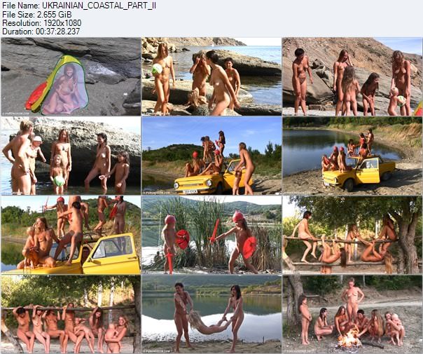 Ukrainian coastal - video about family nudism