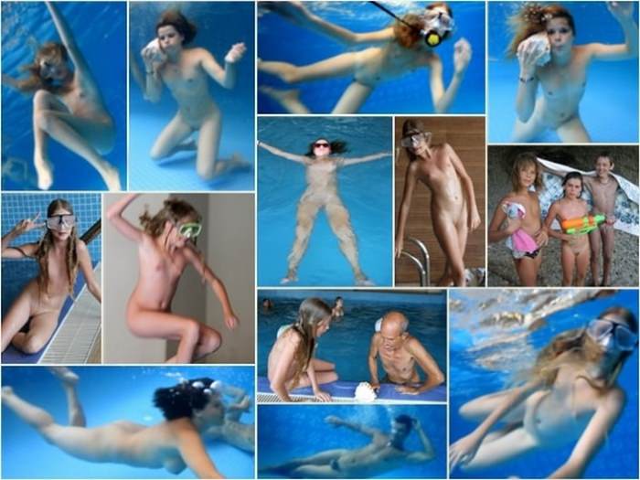 Purenudism pictures - nudists swim in the pool